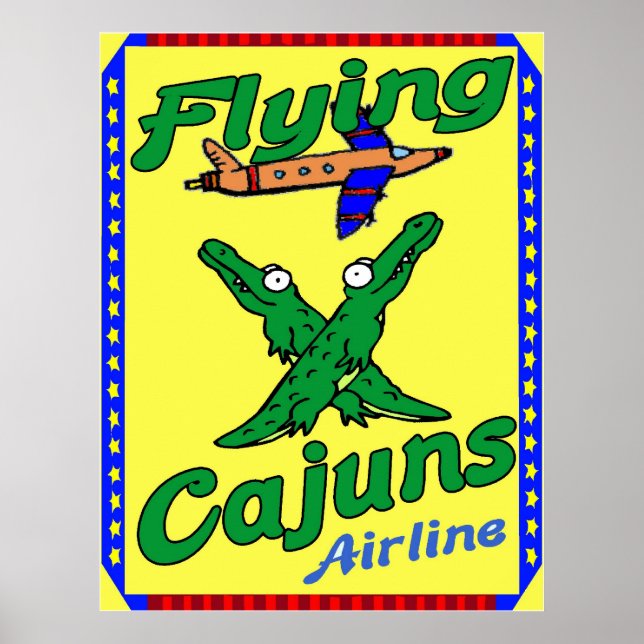 Póster Cajunes voladores (Frente)