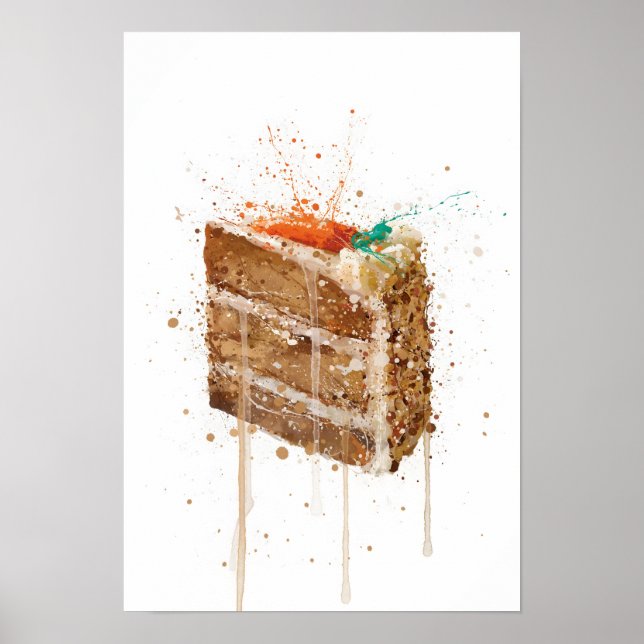 Póster Cake Wall Art Print 'Carrot Cake'  (Frente)