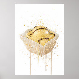 Póster Cake Wall Art Print 'French Fancie Lemon'