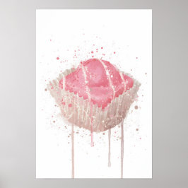 Póster Cake Wall Art Print 'French Fancie Strawberry'