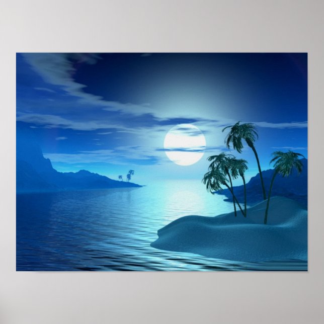 Póster cala de la isla (Frente)