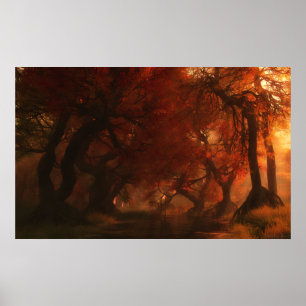 Póster Cala del toldo (otoño)