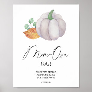 Póster Calabaza acuática \ Poster de barra Mon-osa