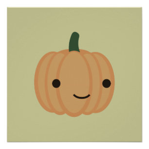 Póster Calabaza Adorable