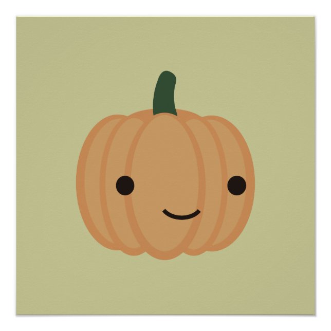 Póster Calabaza Adorable (Anverso)