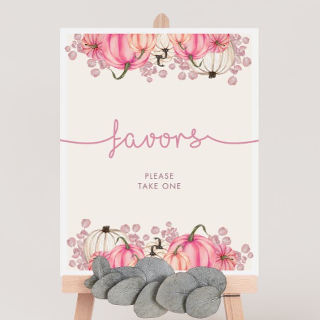 Póster Calabaza Baby Shower favorece al Rótulo (Subido por el creador)