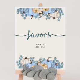 Póster Calabaza Baby Shower favorece al Rótulo