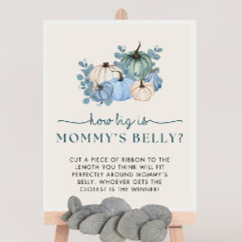 Póster Calabaza Baby Shower ¿Qué tan grande es el Rótulo