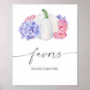 Póster Calabaza blanca - Recuerdos de boda, por favor tom