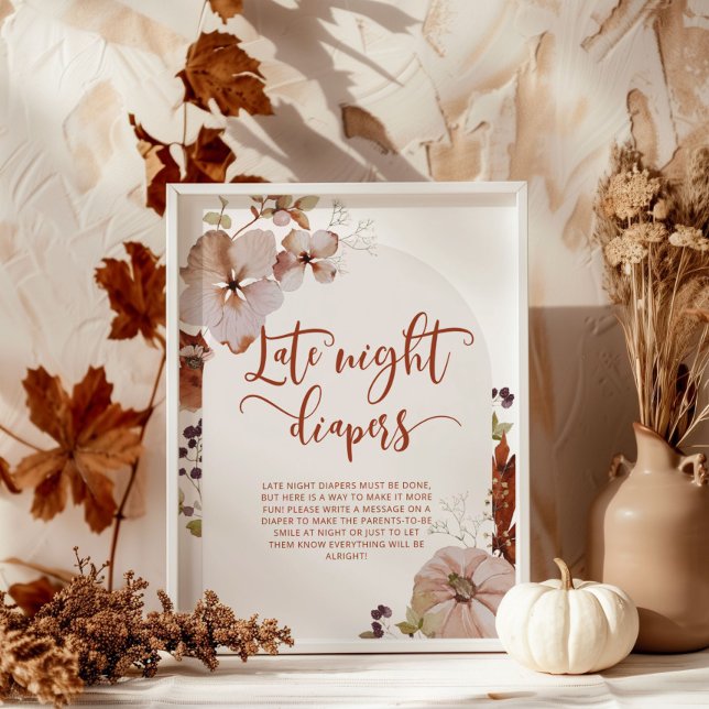 Póster Calabaza de arco de otoño Poster del juego de paña (Subido por el creador)