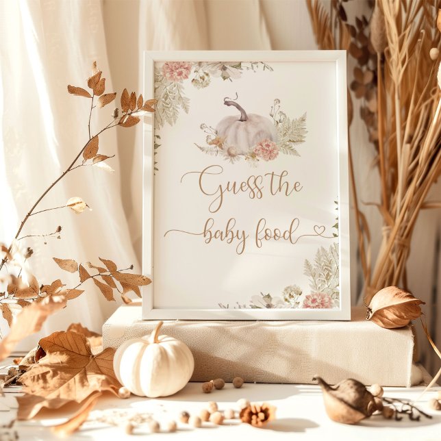 Póster Calabaza de Boho Fall adivina el Poster de comida  (Subido por el creador)