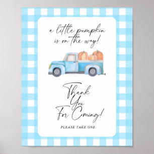 Póster Calabaza de camiones - Gracias por venir Poster