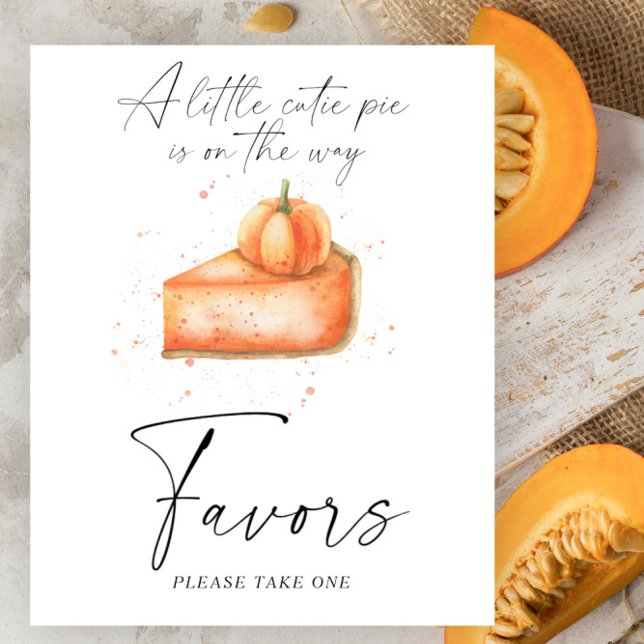 Póster Calabaza de cerdo caída ducha de bebé - Favor (Subido por el creador)