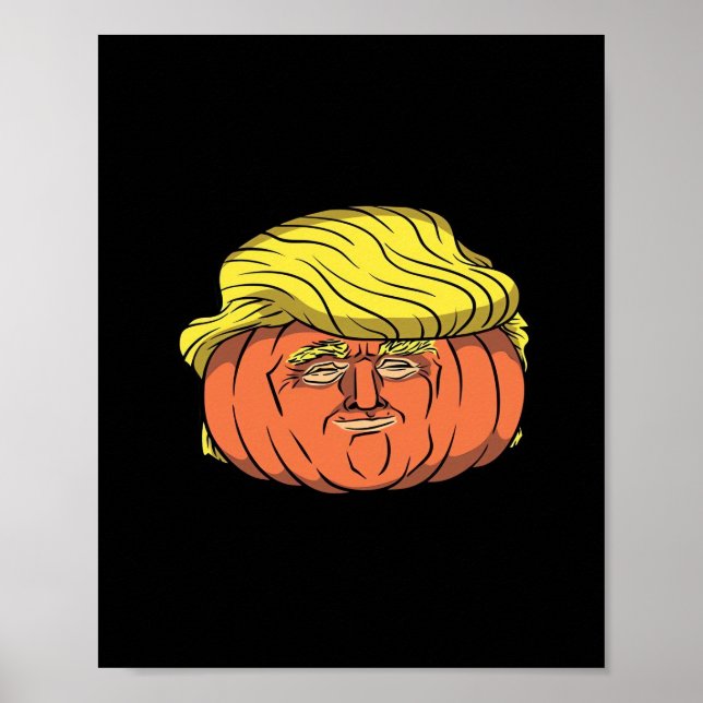 Póster Calabaza de Donald Trumpkin (Frente)