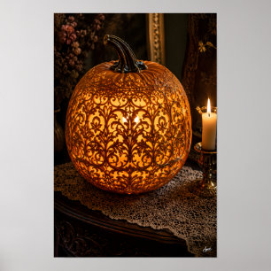 Póster Calabaza de Encaje Victoriano I.