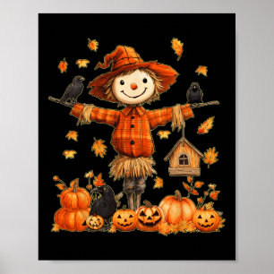 Póster Calabaza de espantapájaros Diablos de Acción de Gr