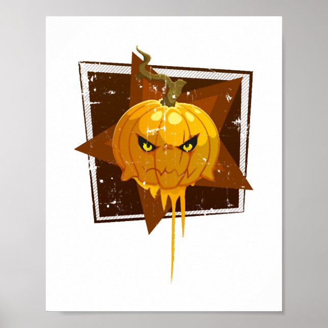Póster Calabaza de Halloween (Frente)