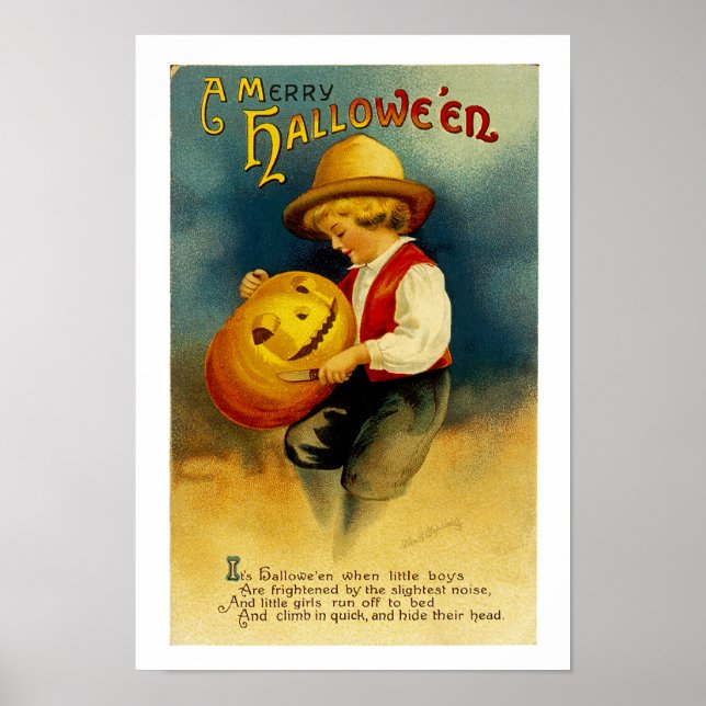 Póster Calabaza de Halloween (Frente)