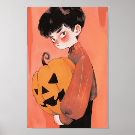 Póster Calabaza de Halloween