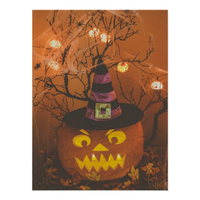 Póster Calabaza de Halloween (Anverso)