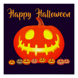 PÓSTER CALABAZA DE HALLOWEEN