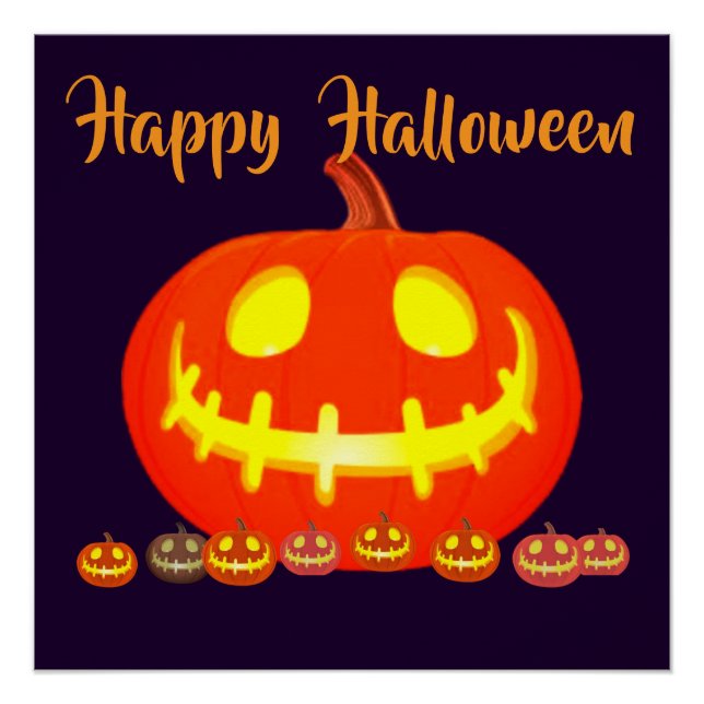 PÓSTER CALABAZA DE HALLOWEEN (Anverso)