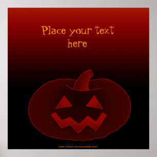 Póster Calabaza de Halloween 002