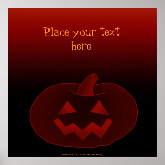 Póster Calabaza de Halloween 002 (Frente)