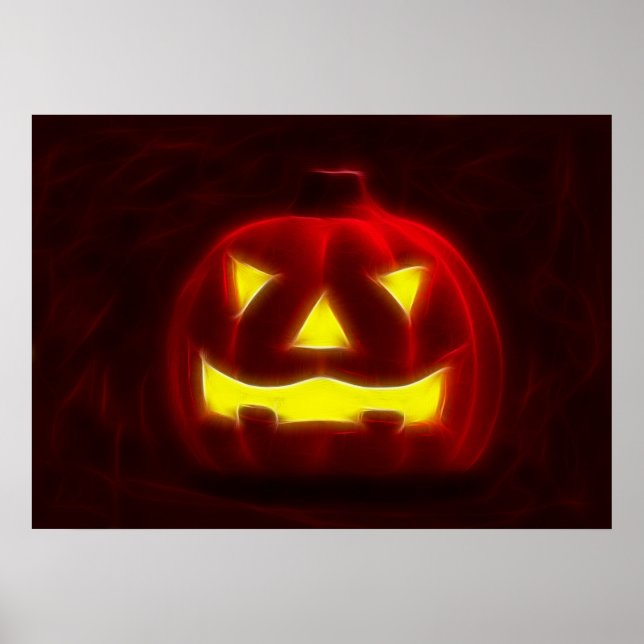 Póster Calabaza de Halloween 1 (Frente)