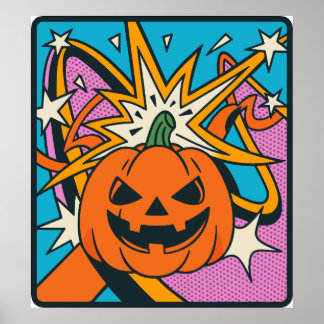 Póster Calabaza de Halloween clipart PNG, espeluznante ja