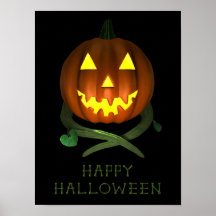 Calabaza de Halloween con vides