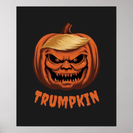 Póster Calabaza de Halloween de Trumpkin