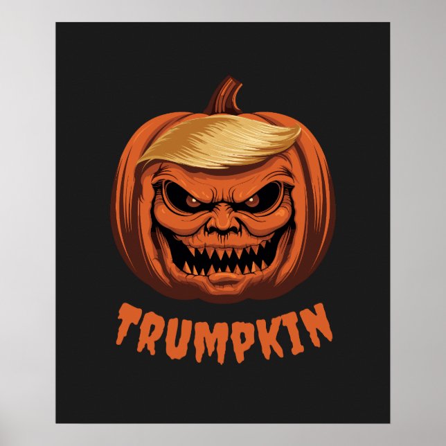 Póster Calabaza de Halloween de Trumpkin (Frente)