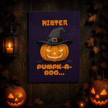 Calabaza de Halloween Mister Pumpk-A-Boo