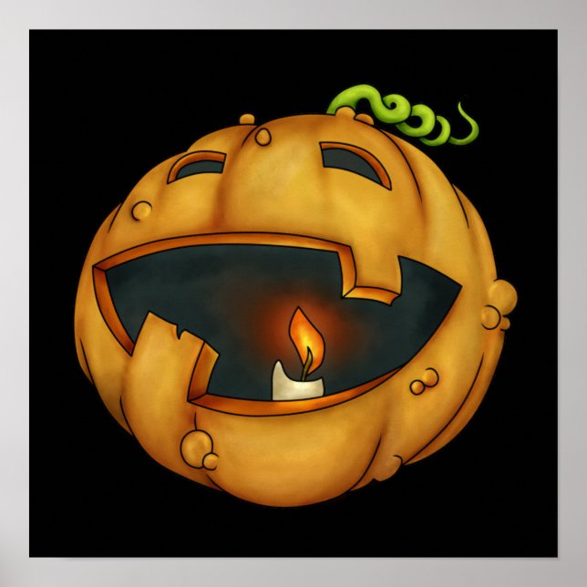 Póster Calabaza de Halloween - SRF (Frente)