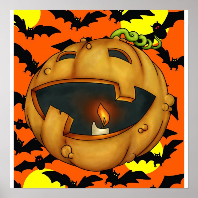 Póster Calabaza de Halloween - SRF (Frente)