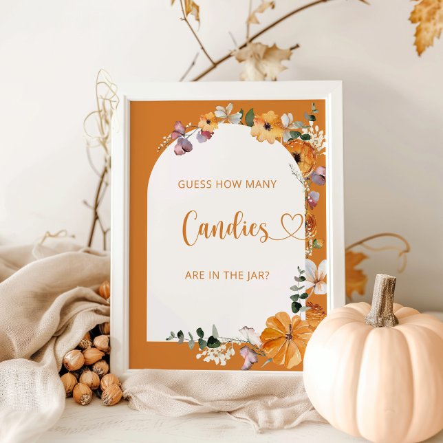 Póster Calabaza de la conjetura floral cuántos dulces pos (Subido por el creador)