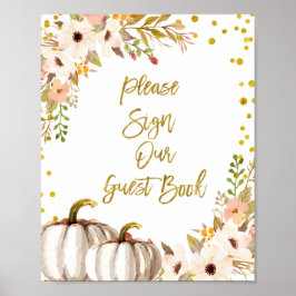 Póster Calabaza de oro Por favor, Rótulo nuestro Libro de