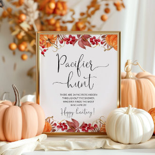 Póster Calabaza de otoño Pacificador caza juego de ducha