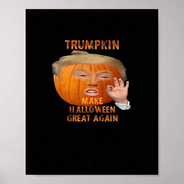 Póster Calabaza de Trumpkin vuelve a hacer grande a Hallo (Frente)
