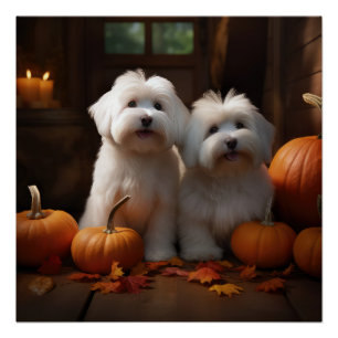 Póster Calabaza deslumbrante de algodón de tulear pipa ot