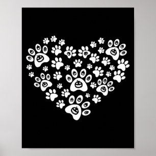 Póster Calabaza divertida de Halloween con patas de perro