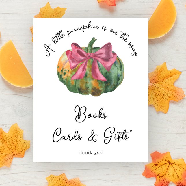 Póster Calabaza ducha de bebé Libros tarjetas y regalos (Subido por el creador)