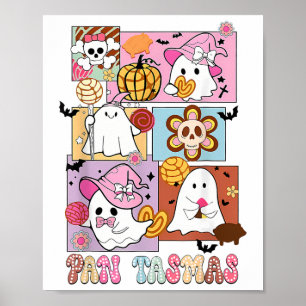 Póster Calabaza fantasma Pan Tasmas Spooky Conchas Hallow