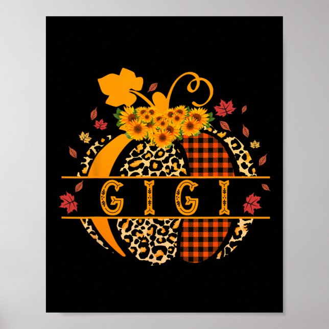 Póster Calabaza impresa de leopardo Gigi para mujeres Gig (Frente)