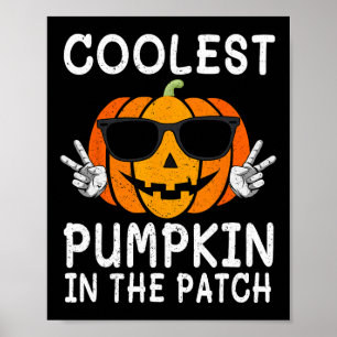 Póster Calabaza más fría en el parche Niños Chicas H