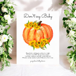 Póster Calabaza no digas Poster del juego del bebé
