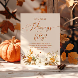 Póster Calabaza otoñal cuán grande es el juego del vientr