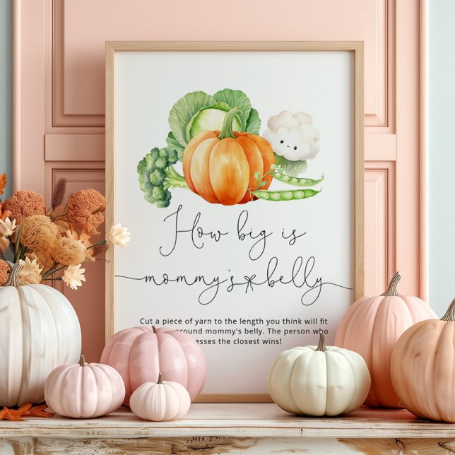 Póster Calabaza otoñal cuán grande es el juego del vientr (Subido por el creador)
