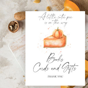 Póster Calabaza pastel pancarta libros tarjetas y regalos